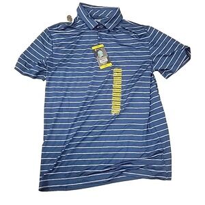 Members Mark Men's Active Performance Polo Blue Small